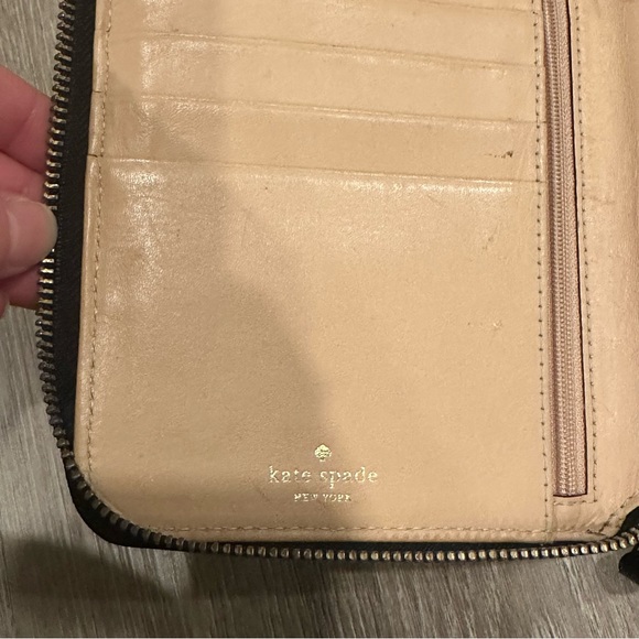 Kate Spade Oversized Black Leather Wallet - Picture 4 of 6
